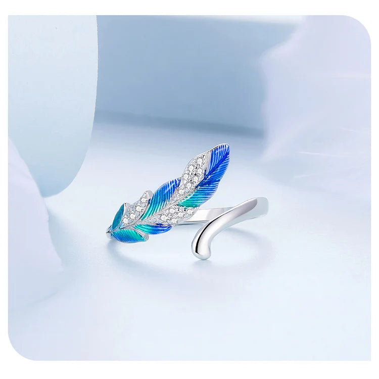 Azure Plume Ring by chicSparkle