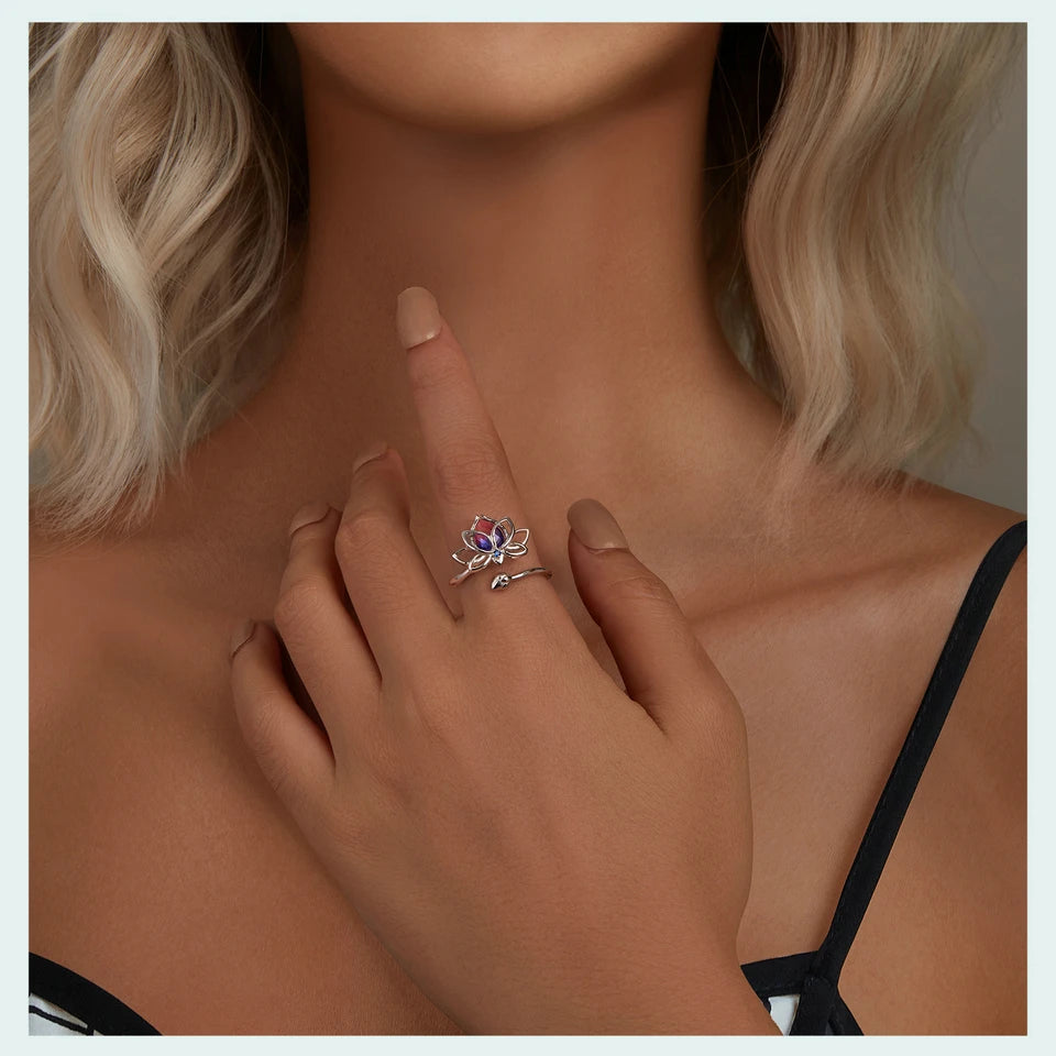 Mythical Lotus Ring by ChicSparkle.