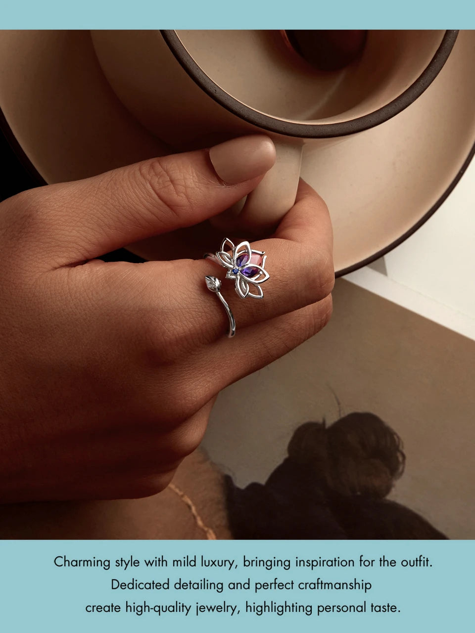 Mythical Lotus Ring by ChicSparkle.